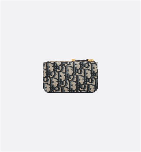 oblique jacquard dior|Dior jacquard key case.